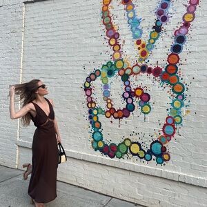 Wild Fable Brown Maxi Dress